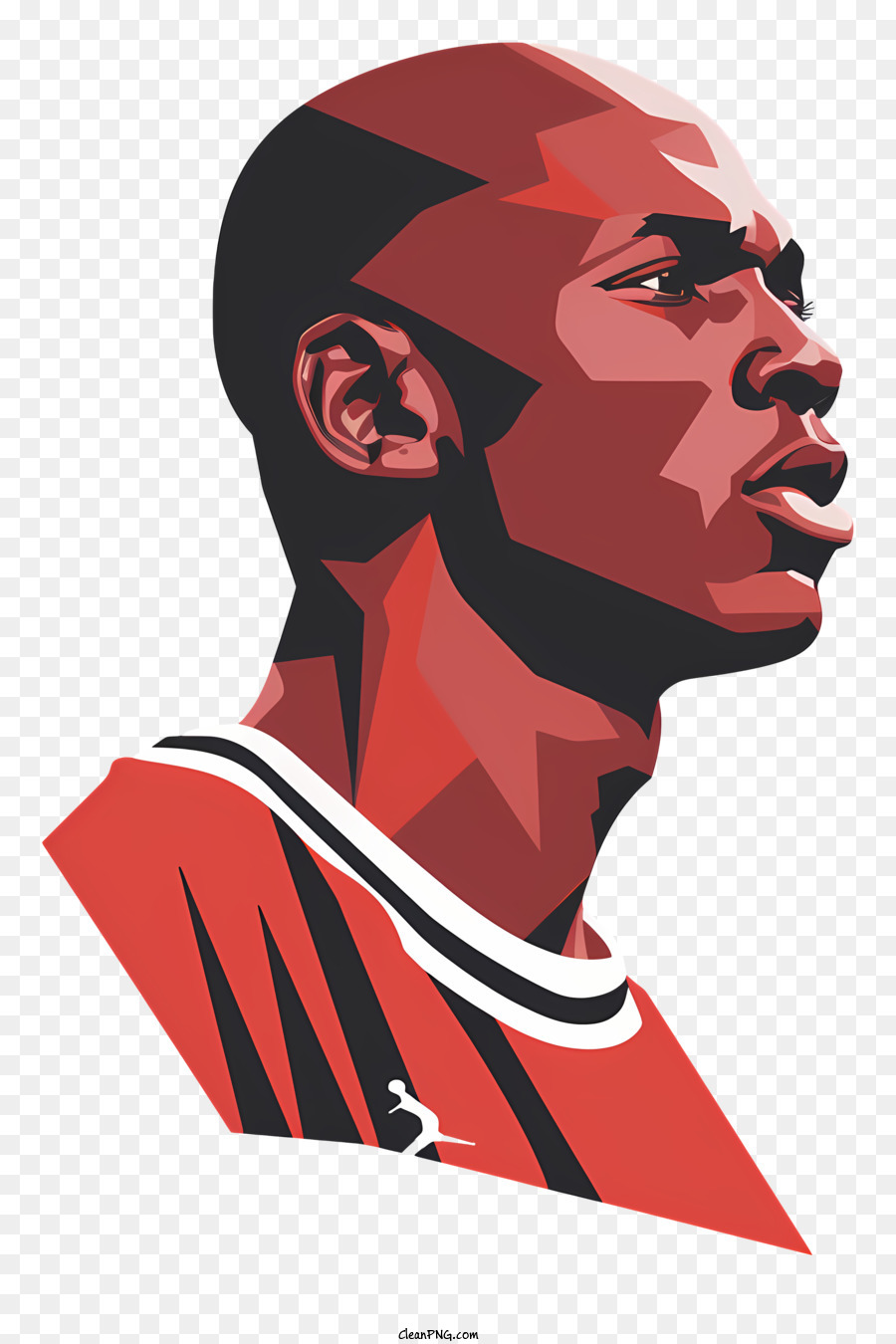 Michael Jordan Futbolista Profesional Jersey Rojo Imagen Png Imagen