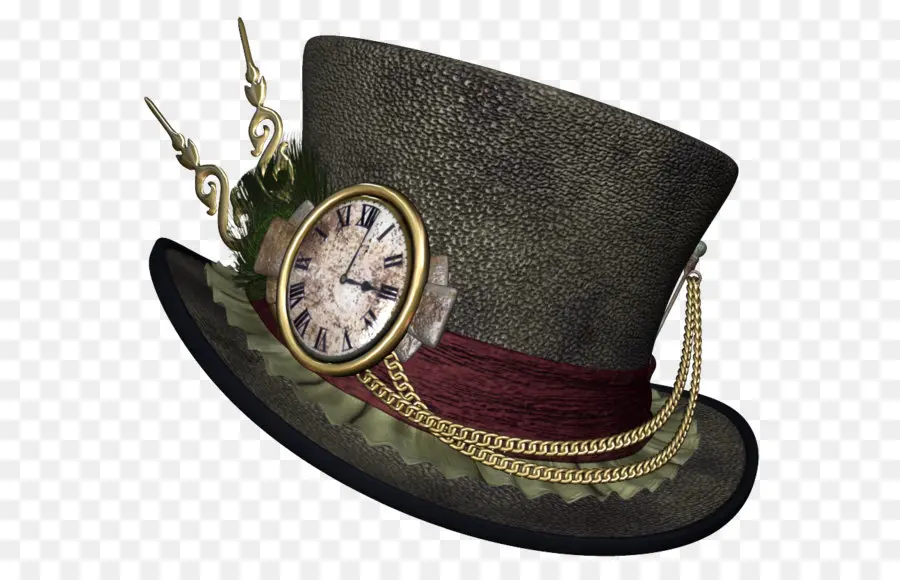 Sombrero Steampunk，Reloj PNG