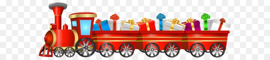 Tren De Navidad，Regalos PNG