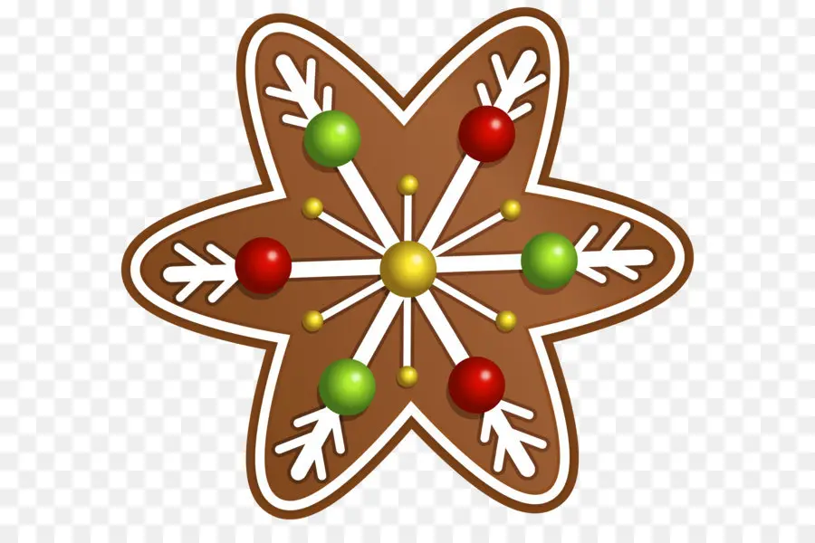 Estrella De Pan De Jengibre，Navidad PNG