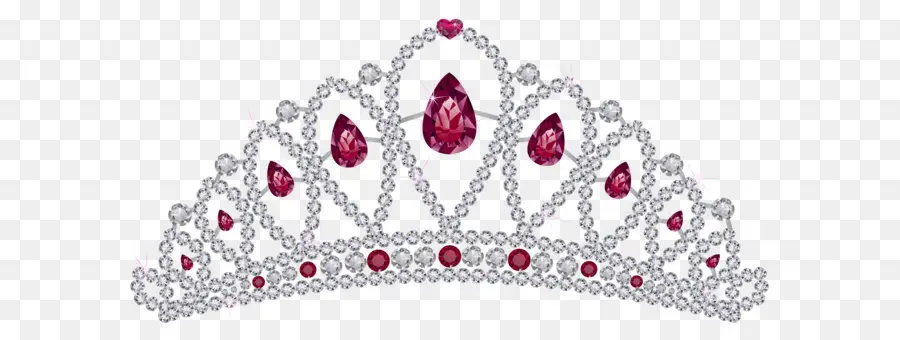 Tiara De Gemas Rojas，Rojo PNG