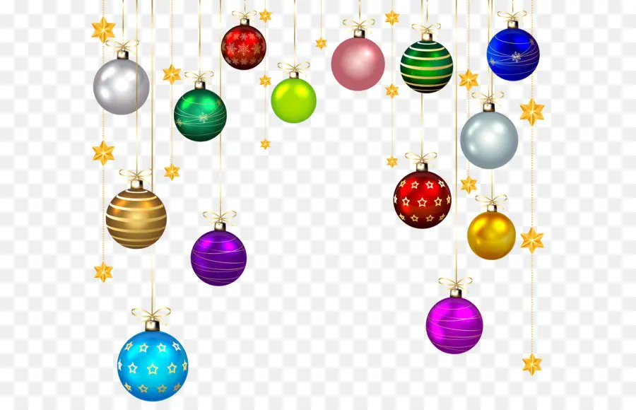 Adornos Coloridos，Navidad PNG