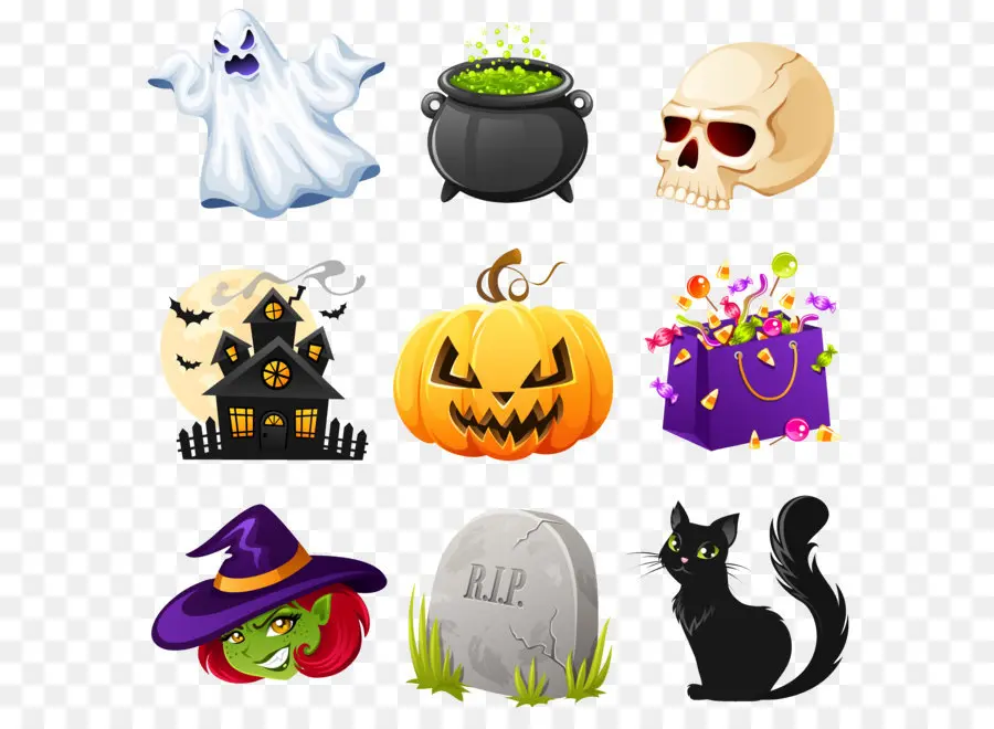 Halloween，Equipo Iconos PNG