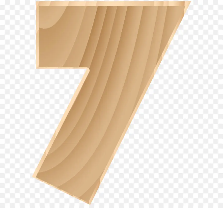 Numero 7，De Madera PNG