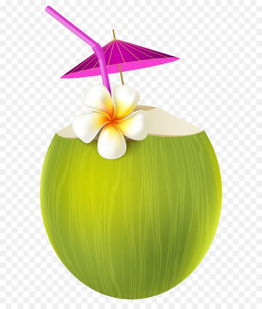 Bebida De Coco，Paja PNG