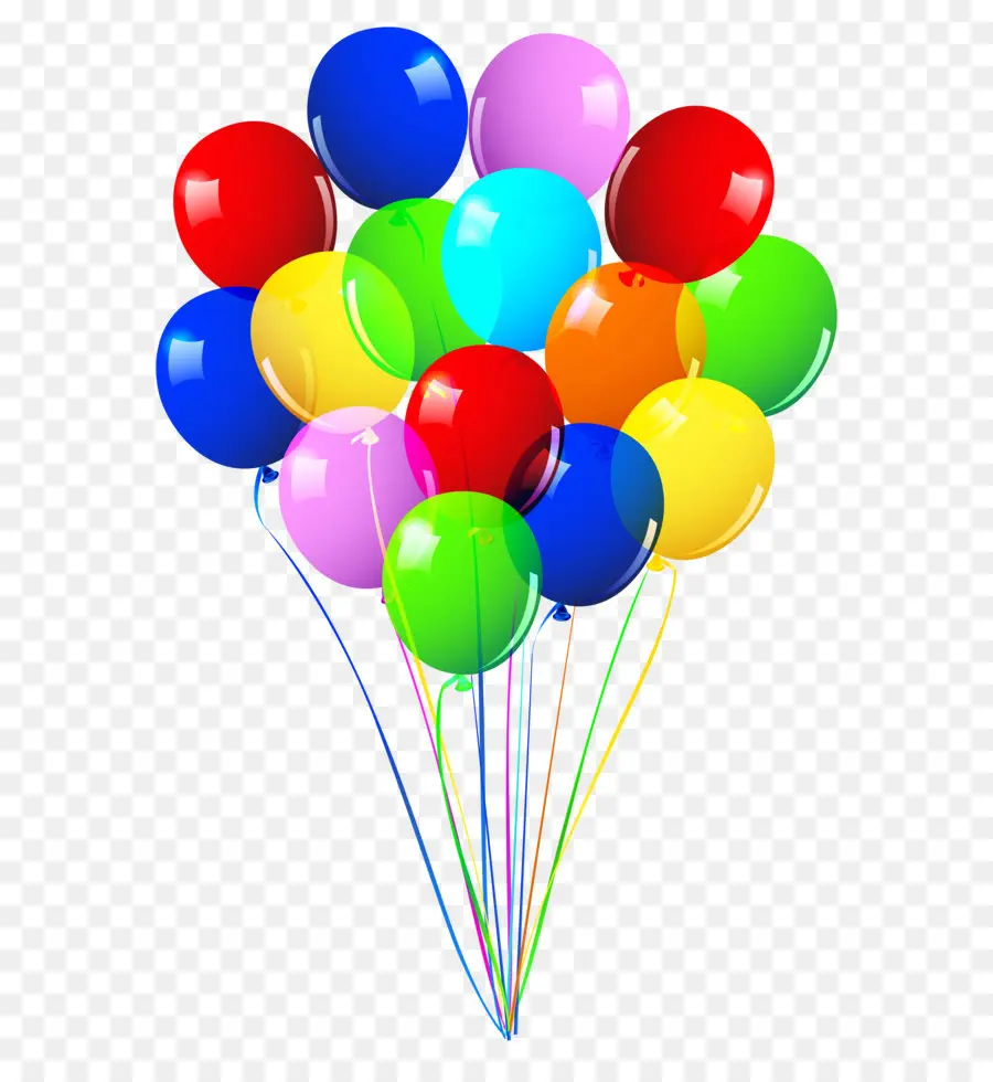 Globos Coloridos，Rojo PNG