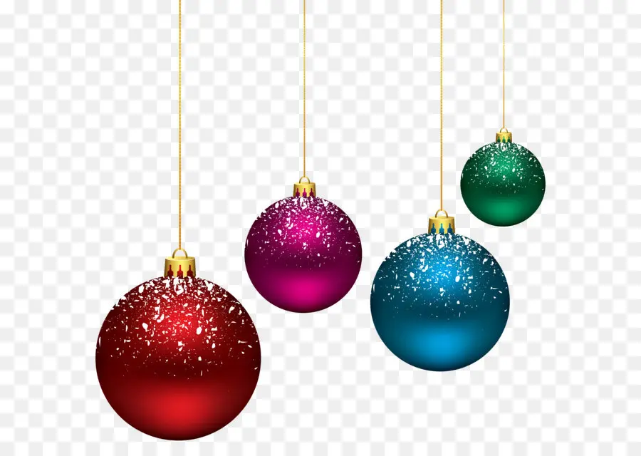 Adornos Navideños Coloridos，Navidad PNG