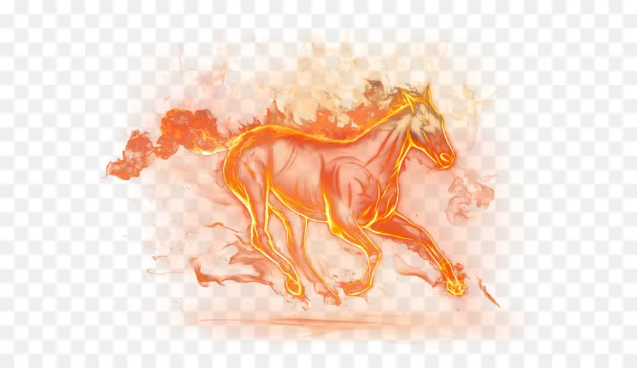 Caballo，Fuego PNG