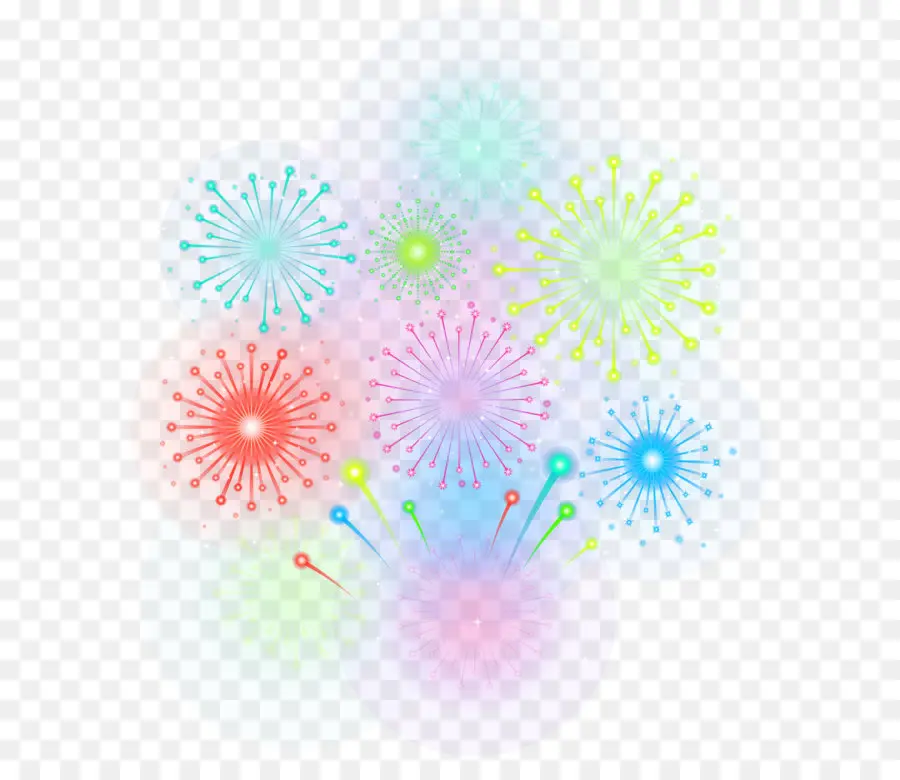 Fuegos Artificiales，Adobe Fireworks PNG