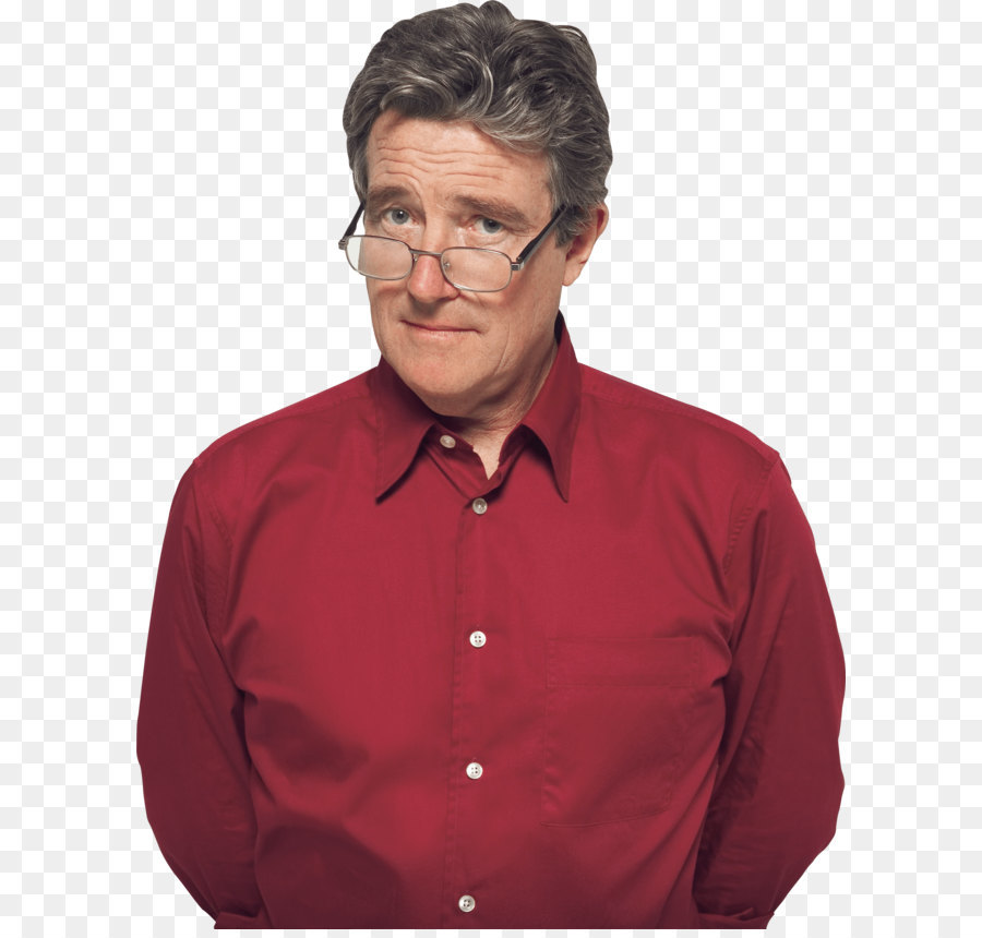 Hombre Con Gafas，Camisa Roja PNG