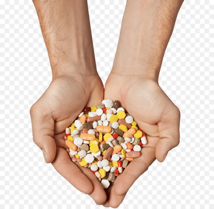 Manos Sosteniendo Pastillas，Manos PNG