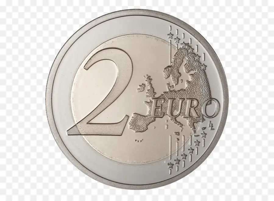 Moneda De 2 Euros，Dinero PNG