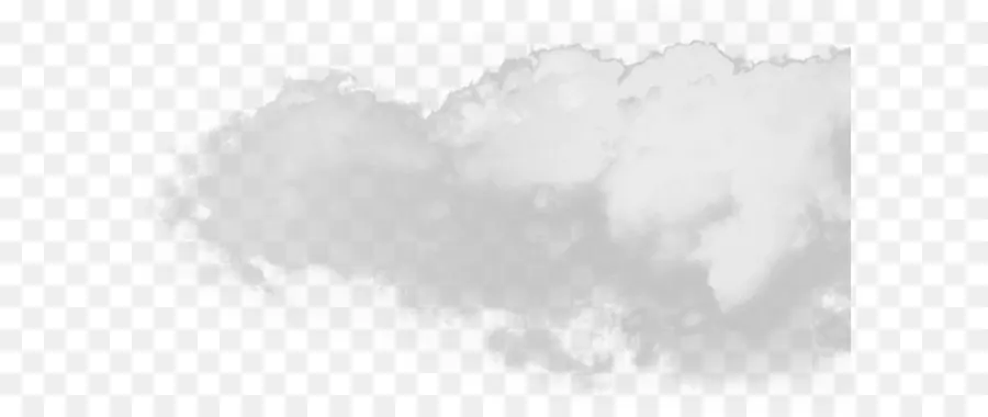 La Nube，En Blanco Y Negro PNG