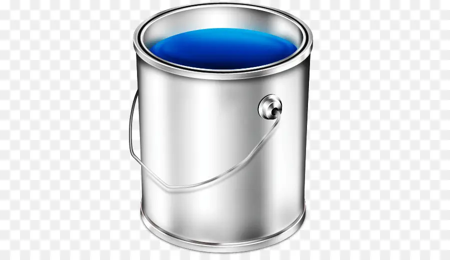 Lata De Pintura，Azul PNG