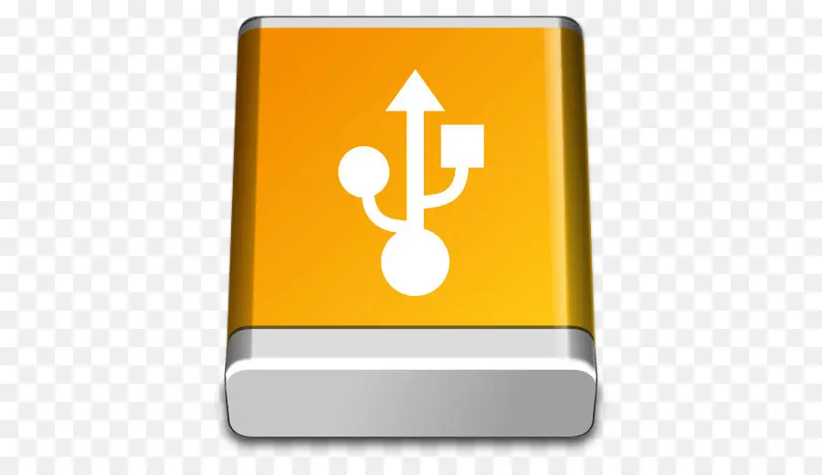 Icono Usb Amarillo，Símbolo PNG