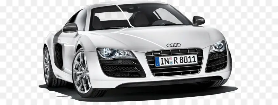 Audi R8 Blanco，Lujo PNG