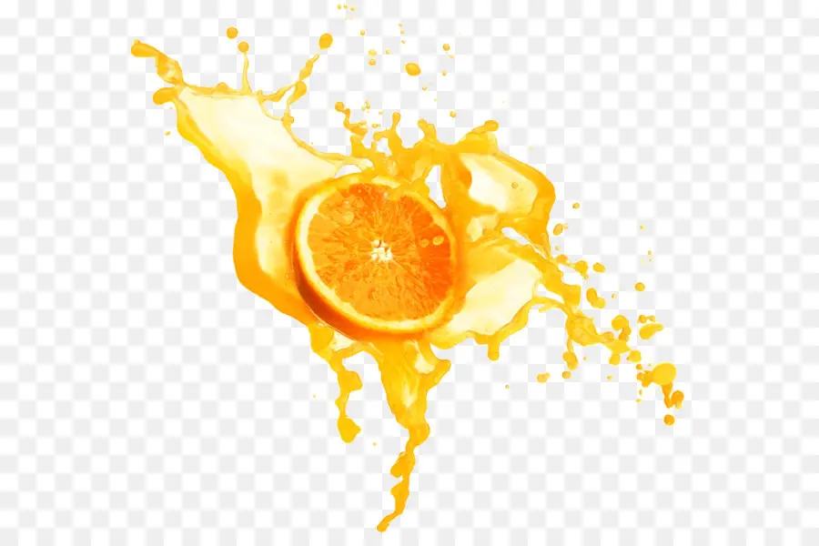 Salpicadura De Naranja，Jugo PNG