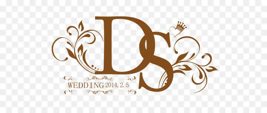 Monograma De Boda，Iniciales PNG