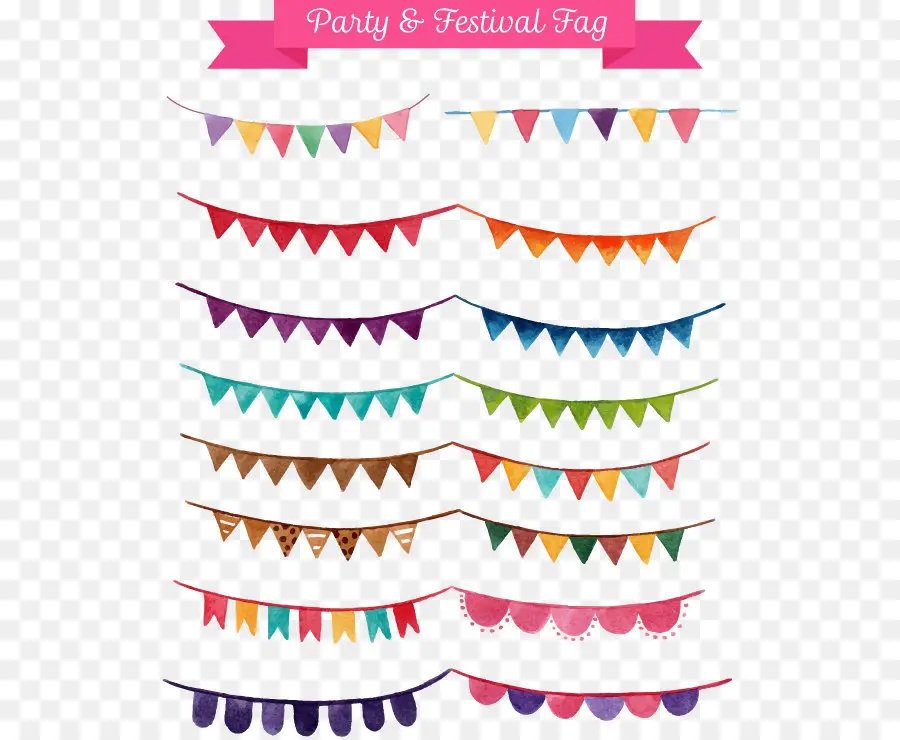 Banderas De Fiesta，Pancartas PNG