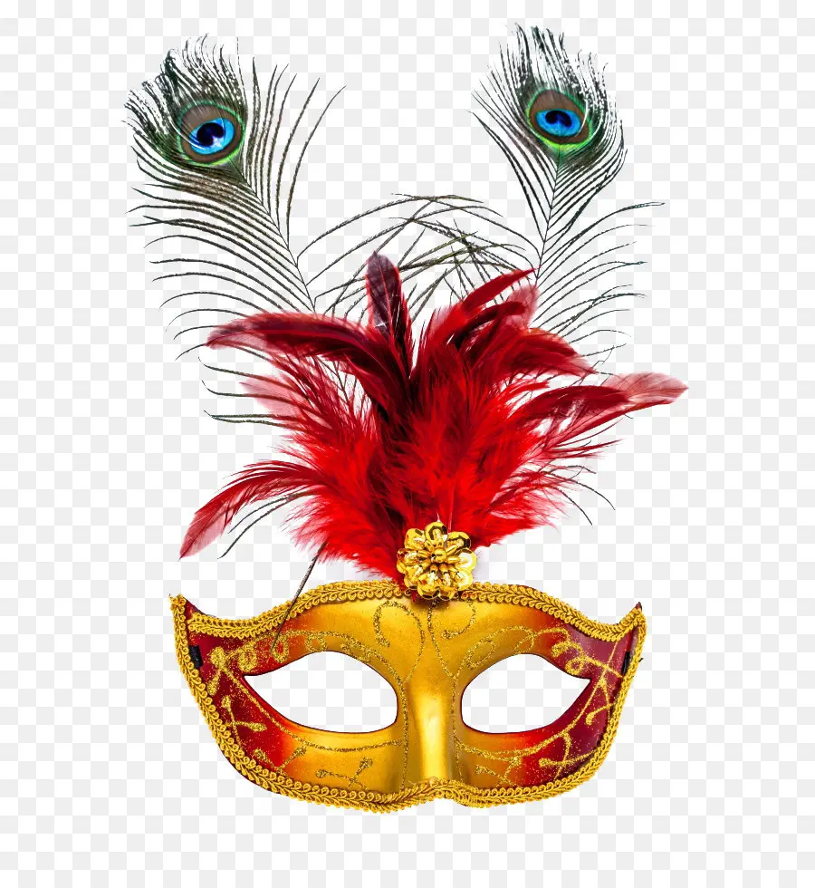 Máscara De Mascarada，Plumas PNG