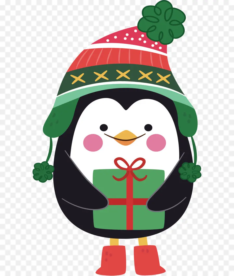Pingüino，La Navidad PNG