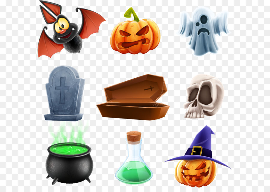 Iconos De Halloween，Calabaza PNG