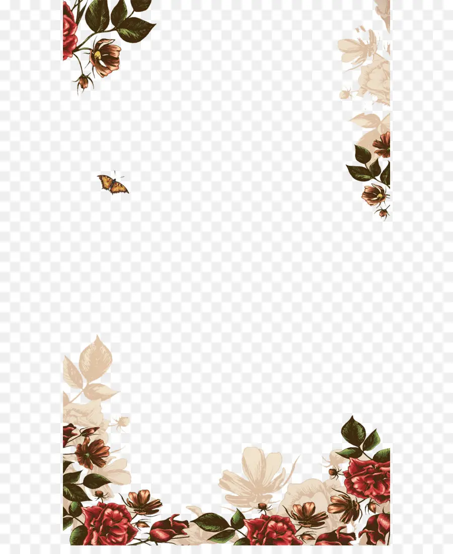 Borde Floral，Flores PNG