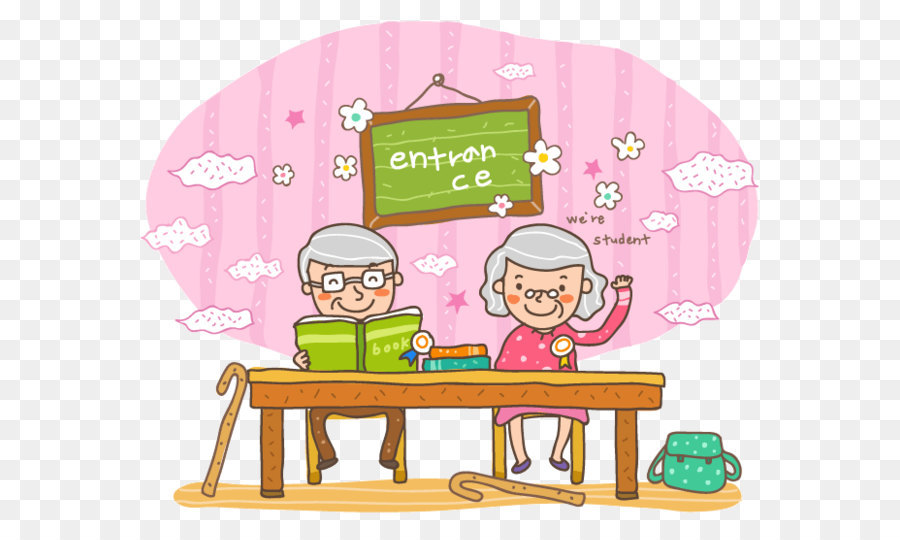 Pareja De Ancianos，Libros PNG