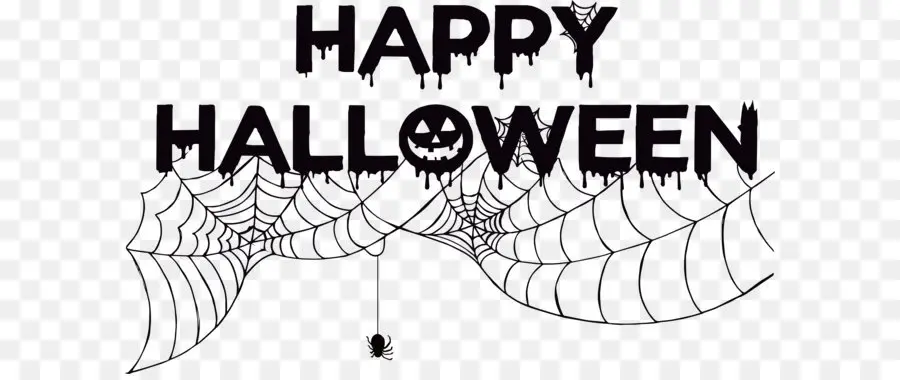 Feliz Halloween，Telaraña PNG