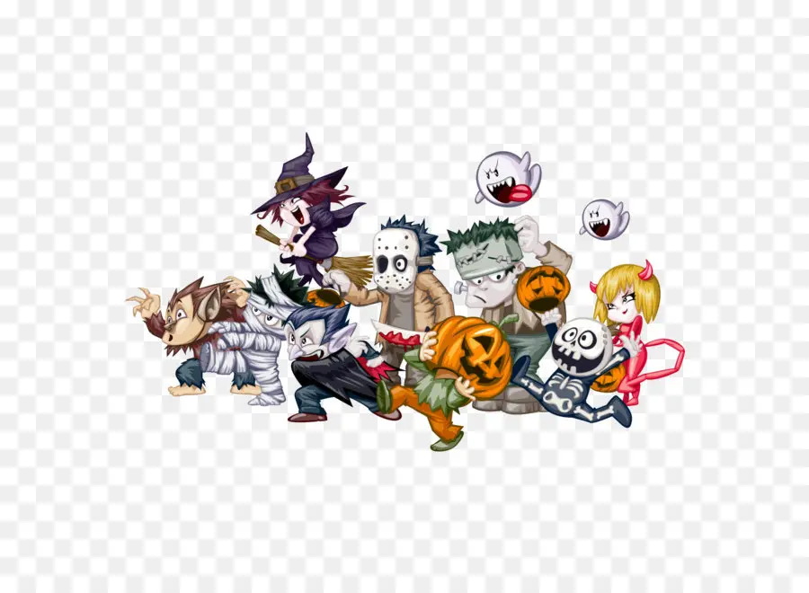 Personajes De Halloween，Disfraces PNG