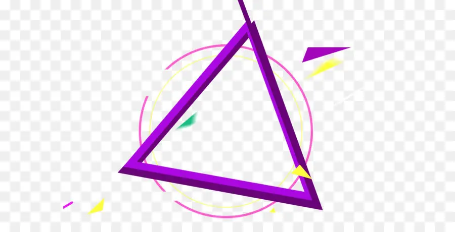 Triangulo Morado，Geométrico PNG