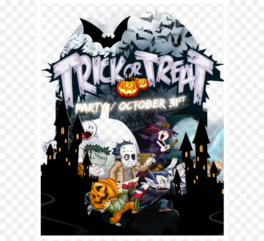 Fiesta De Halloween，Truco O Trato PNG