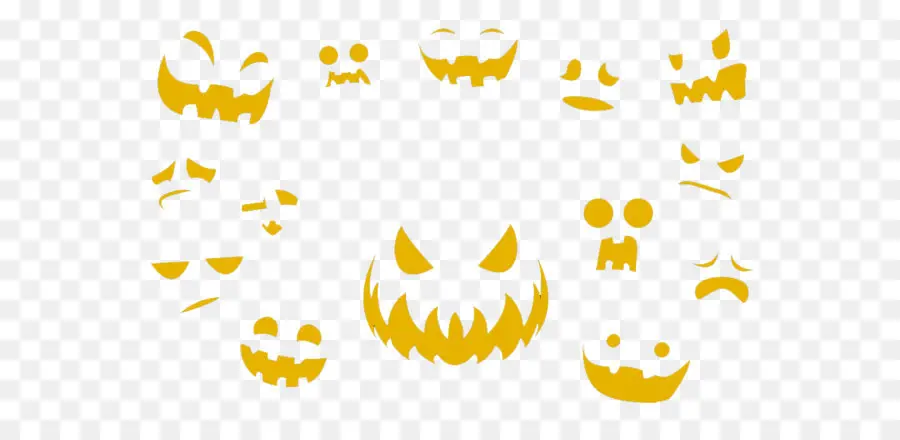 Caras De Calabaza，Jack O' Lantern PNG