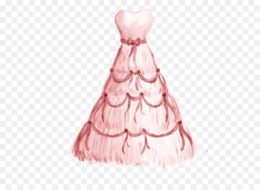 Vestido De Novia Rosa，Elegante PNG