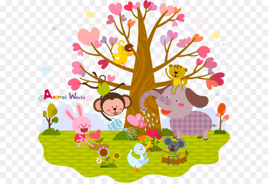 Mundo Animal，Árbol PNG