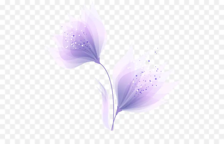 Morado，Flor PNG