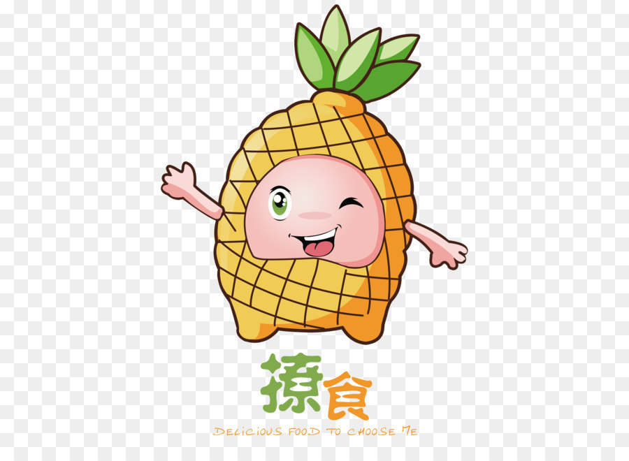 Personaje De Piña，Piña PNG