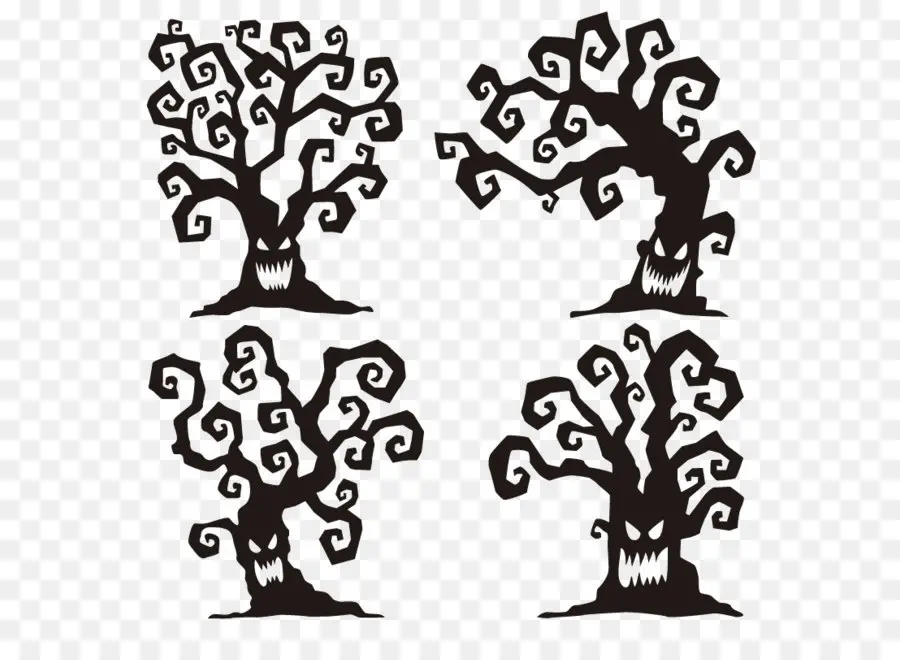 El Halloween árbol，Halloween PNG