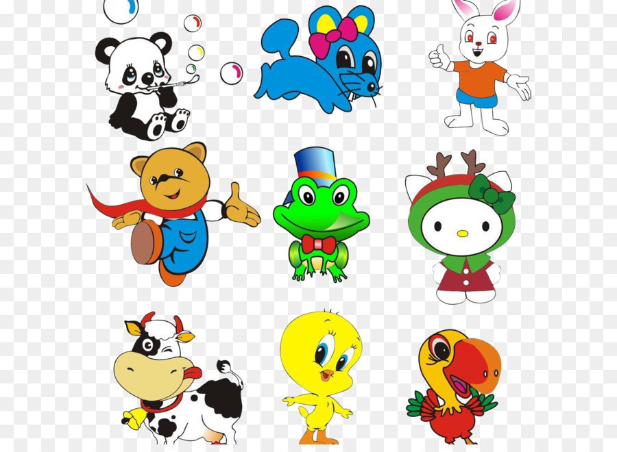 Animales De Dibujos Animados，Panda PNG