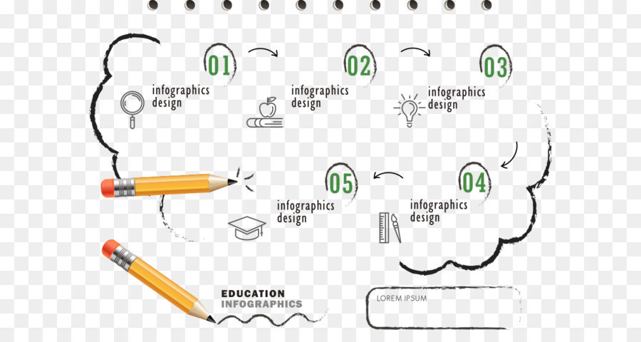 Lápiz E Infografía，Diseño PNG