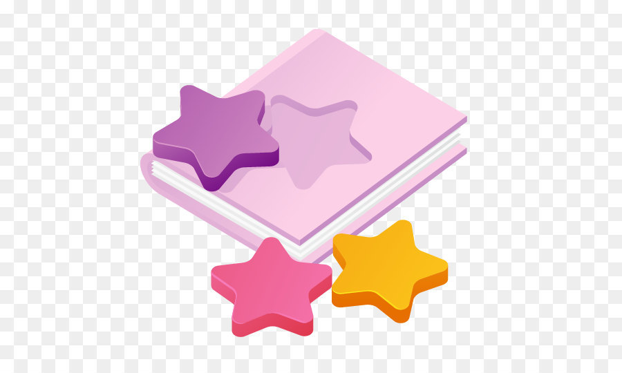 Libro Y Estrellas De Colores，Estrellas PNG