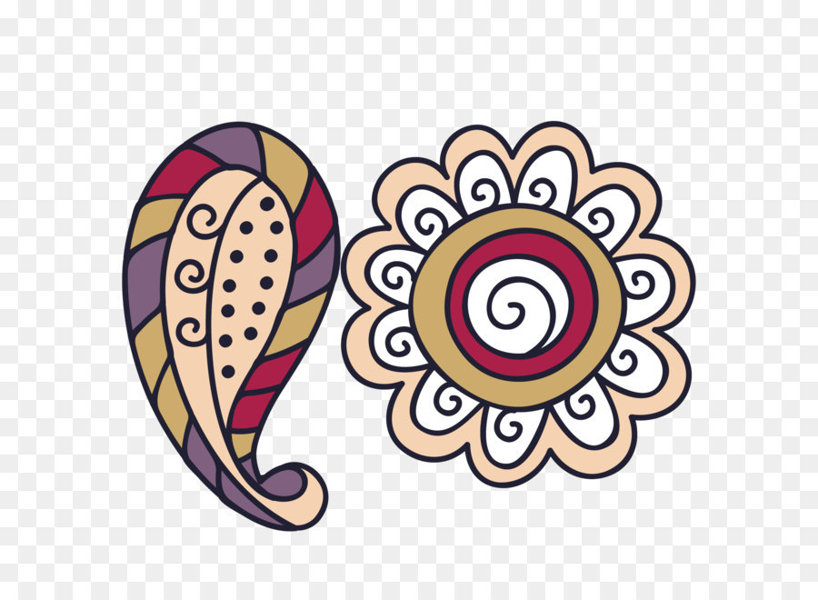 Cachemira Y Flor，Diseño PNG