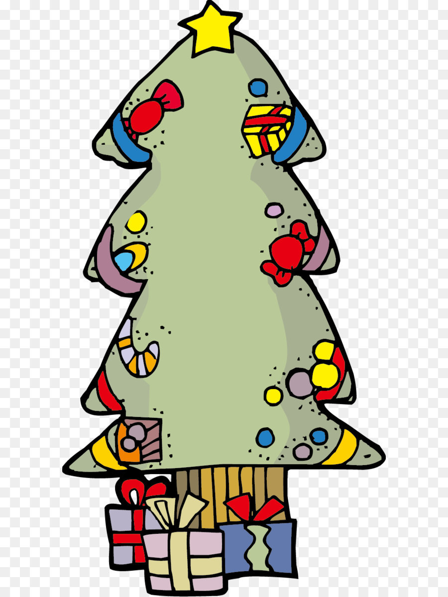 Navidad árbol，La Historieta PNG