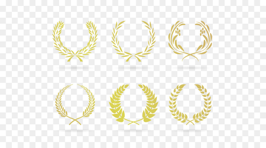 Coronas De Laurel Dorado，Laurel PNG