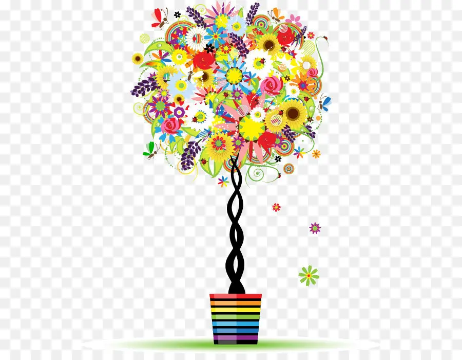 Árbol，Flor PNG