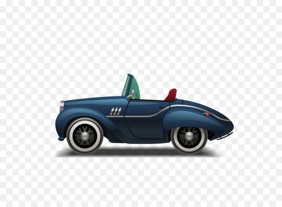 Coche Antiguo Azul，Clásico PNG