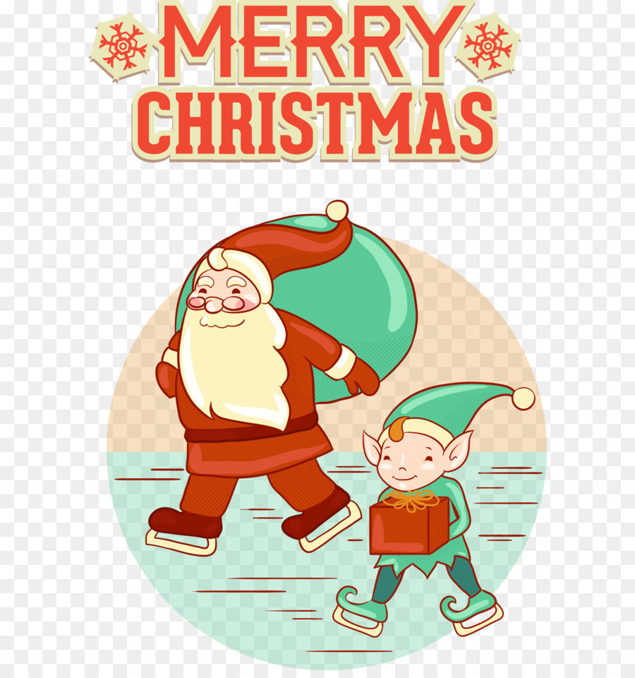 Papá Noel Y Elfo，Papá Noel PNG