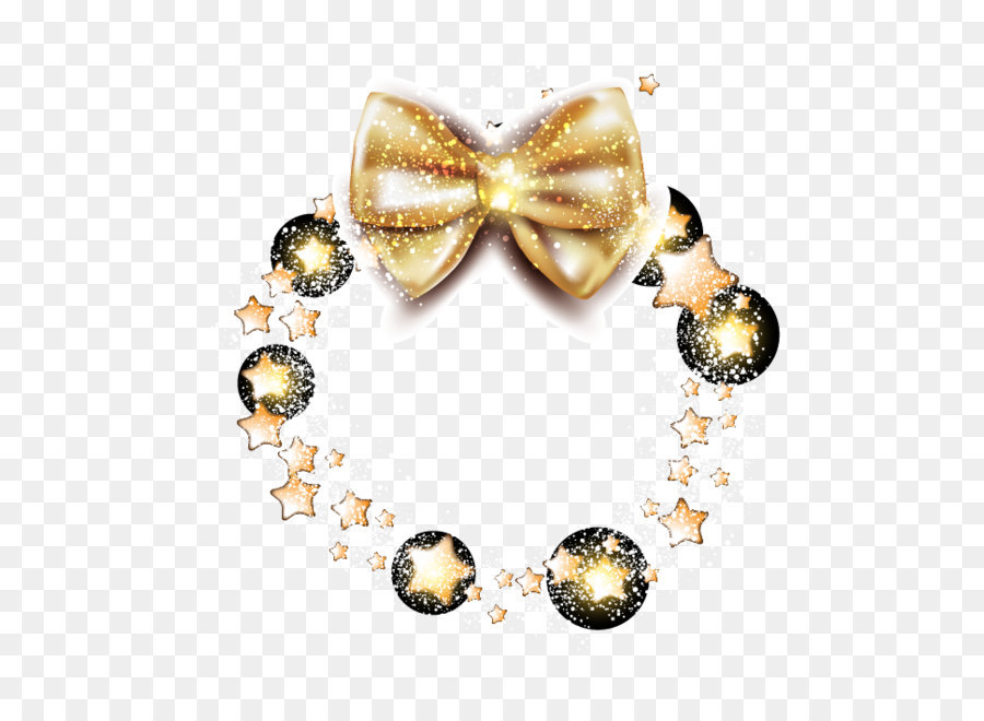 Corona De Lazo Dorado，Estrellas PNG