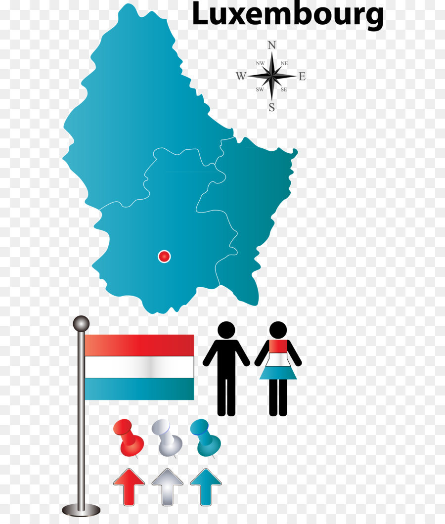 Mapa De Luxemburgo，Bandera PNG