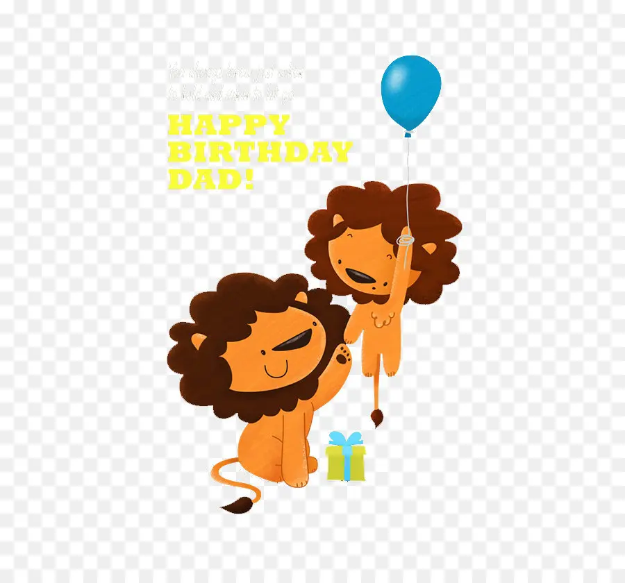 Tarjeta De Cumpleaños，Leones PNG